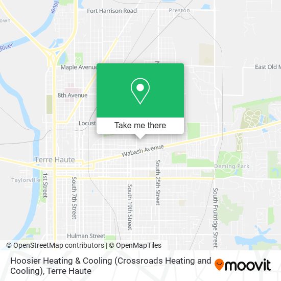 Hoosier Heating & Cooling (Crossroads Heating and Cooling) map