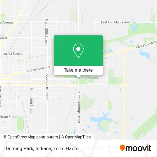 Mapa de Deming Park, Indiana