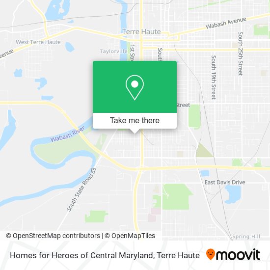 Homes for Heroes of Central Maryland map