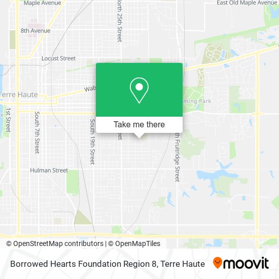 Borrowed Hearts Foundation Region 8 map