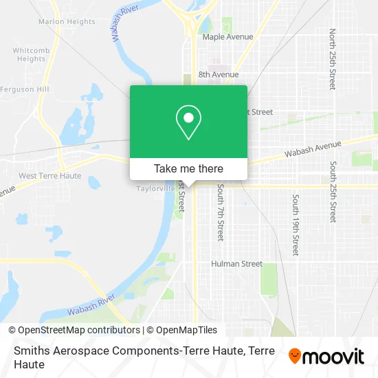 Mapa de Smiths Aerospace Components-Terre Haute
