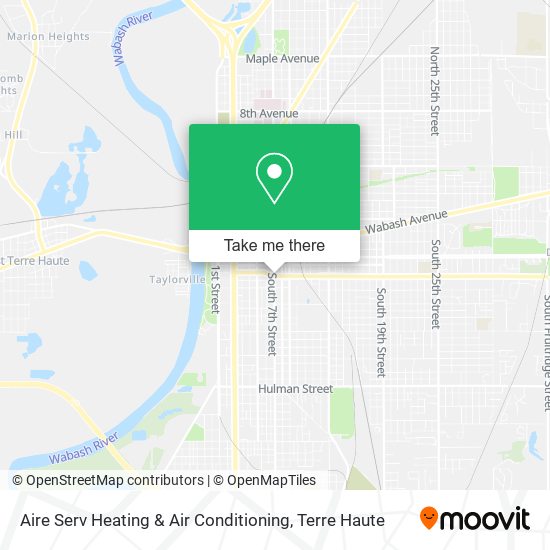 Aire Serv Heating & Air Conditioning map