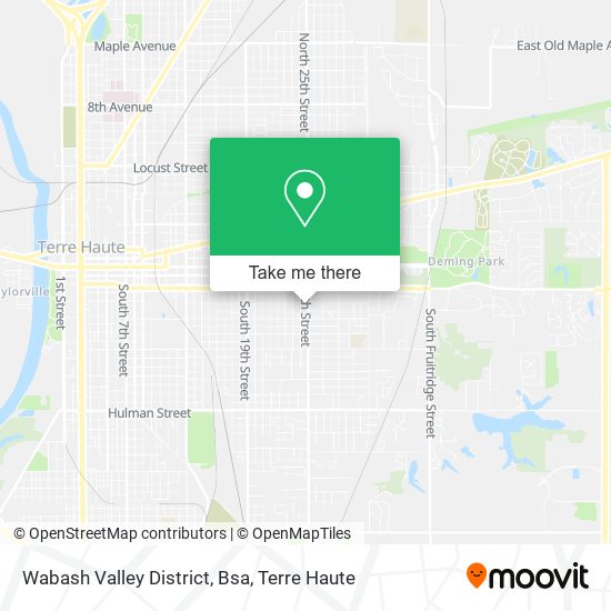 Mapa de Wabash Valley District, Bsa
