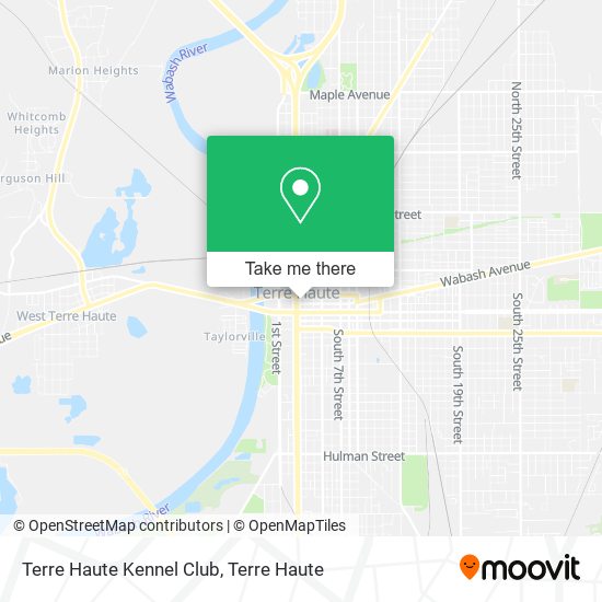 Terre Haute Kennel Club map