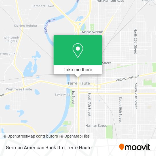 German American Bank Itm map