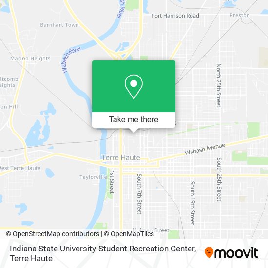 Indiana State University-Student Recreation Center map