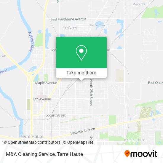 M&A Cleaning Service map