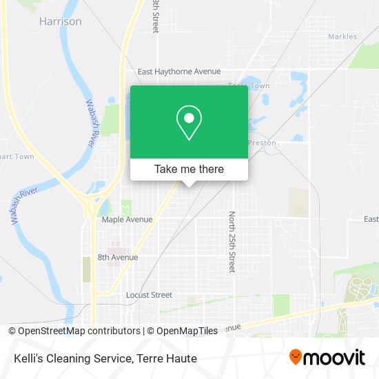 Kelli's Cleaning Service map