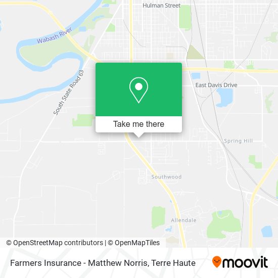 Mapa de Farmers Insurance - Matthew Norris