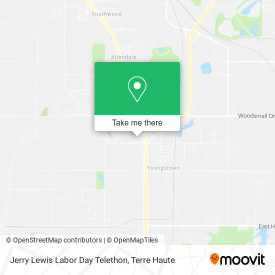 Mapa de Jerry Lewis Labor Day Telethon