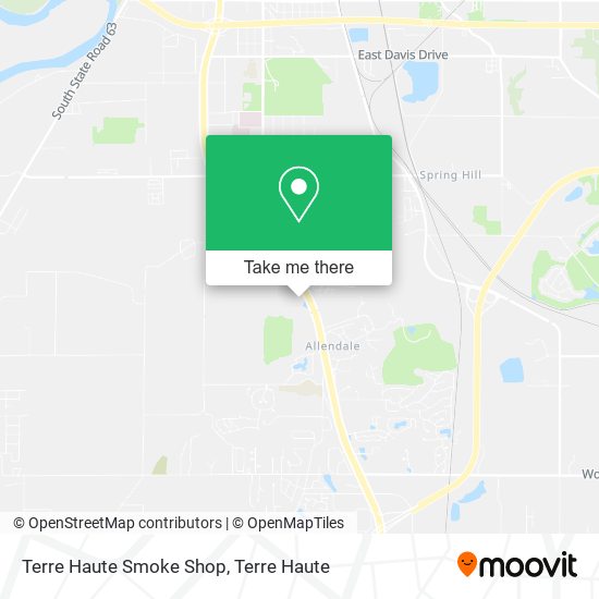 Terre Haute Smoke Shop map