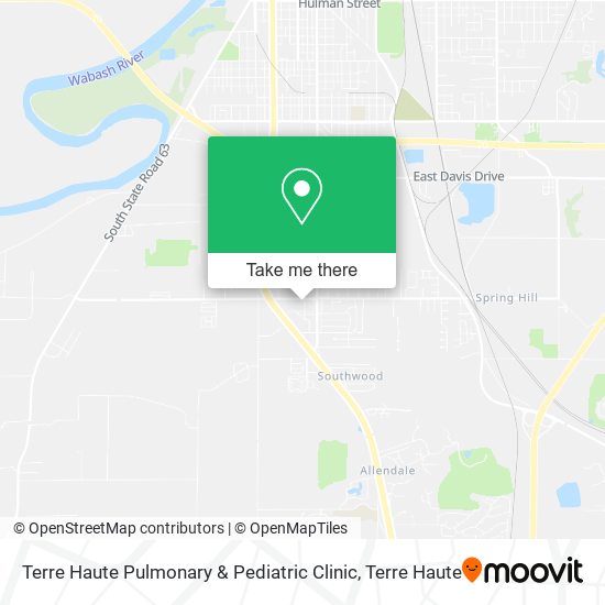 Terre Haute Pulmonary & Pediatric Clinic map