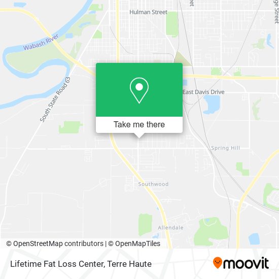 Lifetime Fat Loss Center map