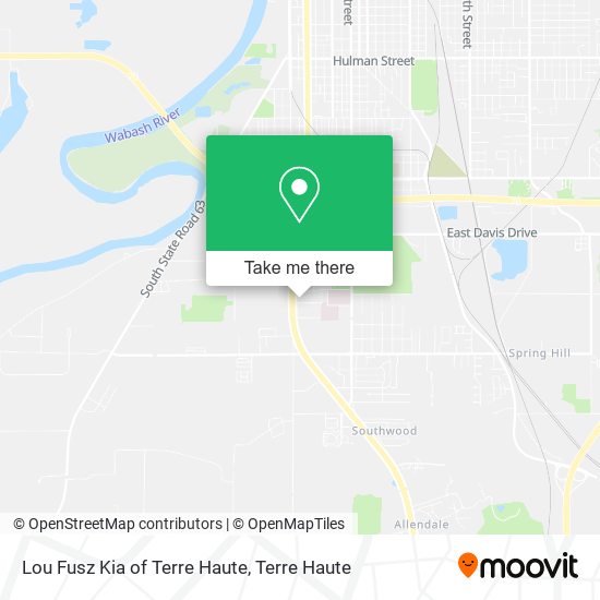 Lou Fusz Kia of Terre Haute map