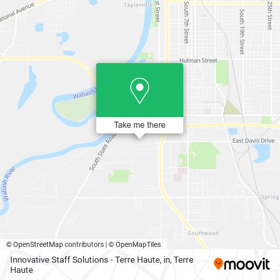 Innovative Staff Solutions - Terre Haute, in map