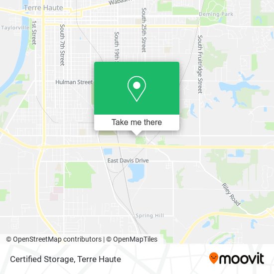 Certified Storage map