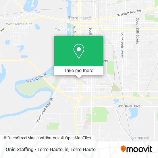 Onin Staffing - Terre Haute, in map