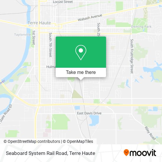 Mapa de Seaboard System Rail Road