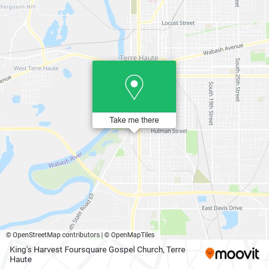 Mapa de King's Harvest Foursquare Gospel Church
