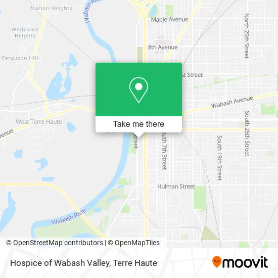 Mapa de Hospice of Wabash Valley