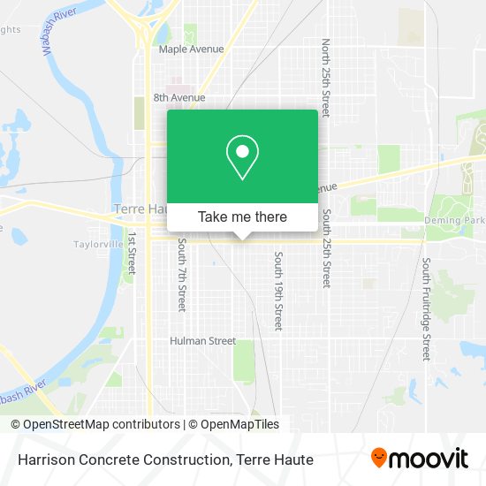 Harrison Concrete Construction map