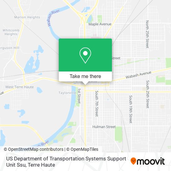 Mapa de US Department of Transportation Systems Support Unit Ssu