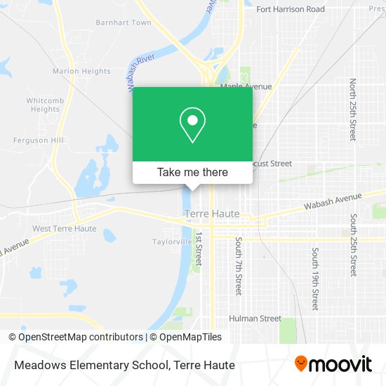 Meadows Elementary School map