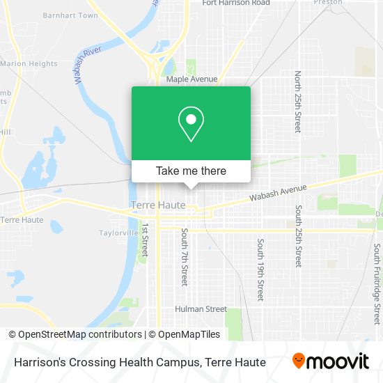 Harrison's Crossing Health Campus map