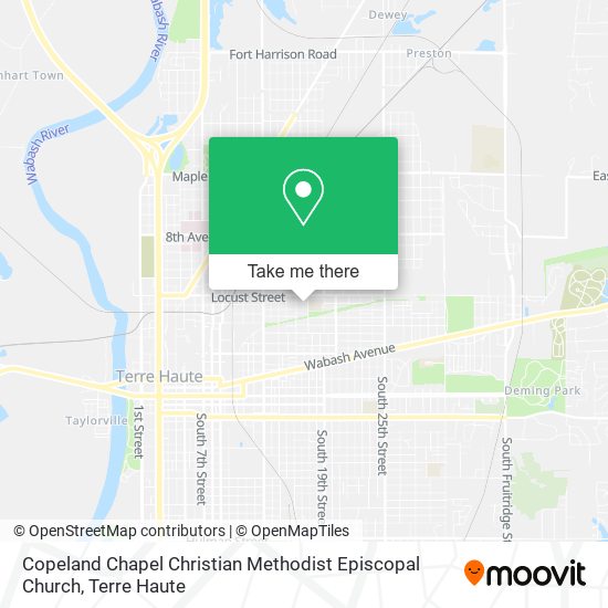 Copeland Chapel Christian Methodist Episcopal Church map