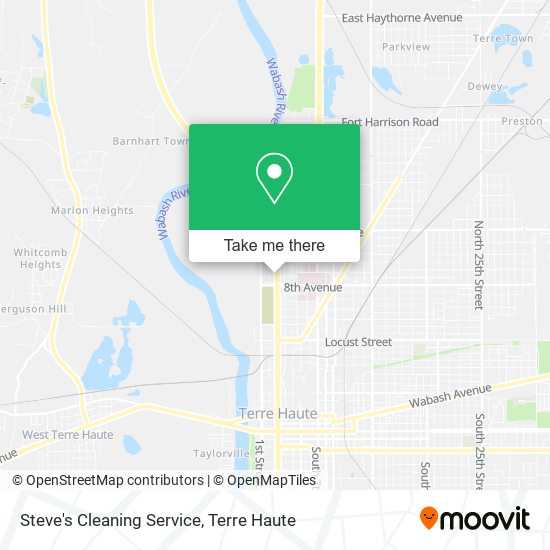Steve's Cleaning Service map