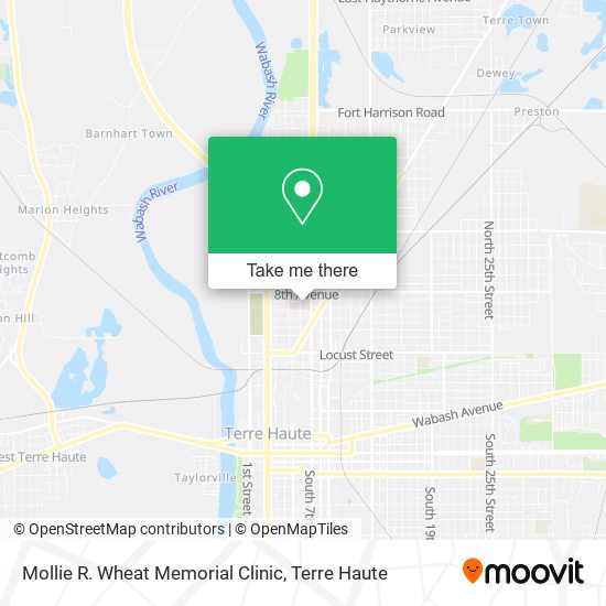 Mollie R. Wheat Memorial Clinic map