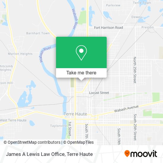 James A Lewis Law Office map