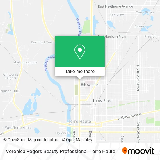 Veronica Rogers Beauty Professional map