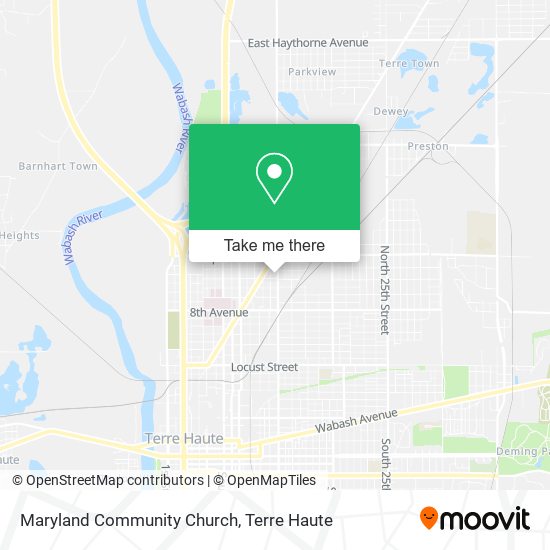 Maryland Community Church map