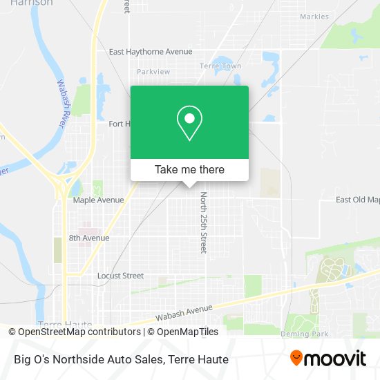 Big O's Northside Auto Sales map