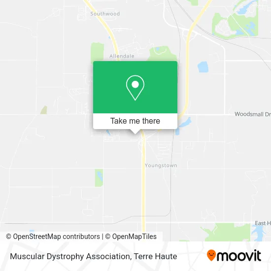 Muscular Dystrophy Association map