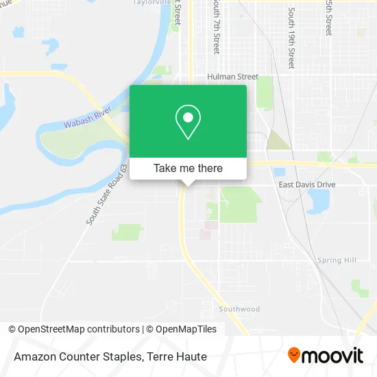 Mapa de Amazon Counter Staples