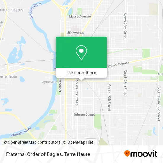 Mapa de Fraternal Order of Eagles