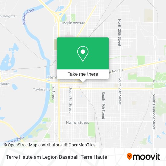 Terre Haute am Legion Baseball map