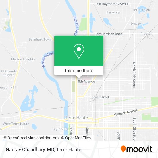 Mapa de Gaurav Chaudhary, MD
