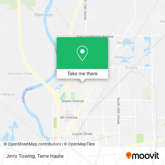 Mapa de Jim's Towing