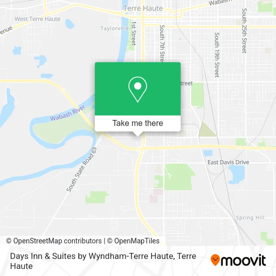 Mapa de Days Inn & Suites by Wyndham-Terre Haute