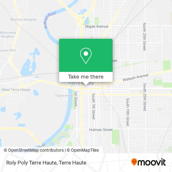Roly Poly Terre Haute map