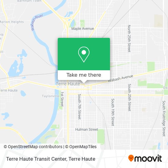 Terre Haute Transit Center map