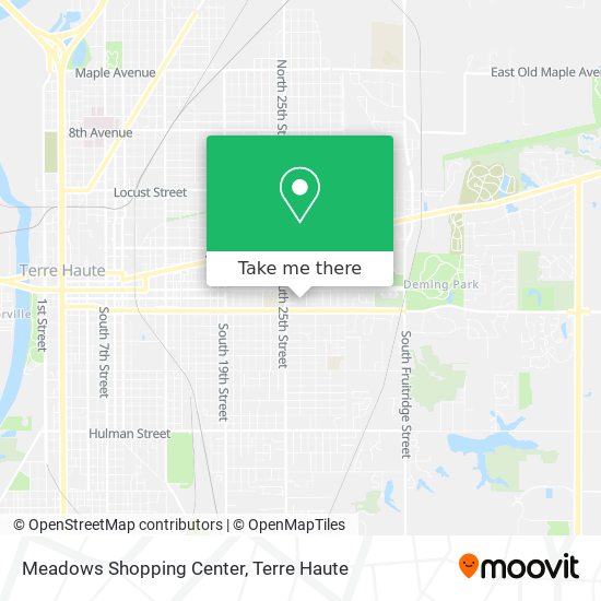 Mapa de Meadows Shopping Center