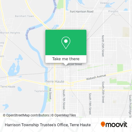 Harrison Township Trustee's Office map