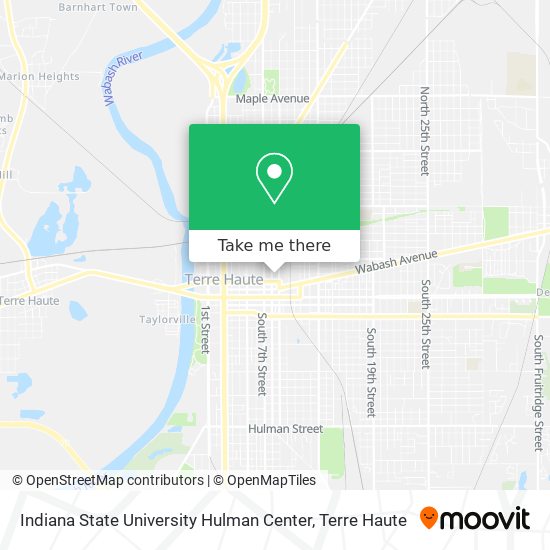 Indiana State University Hulman Center map