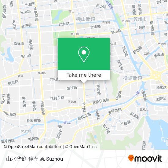 山水华庭-停车场 map