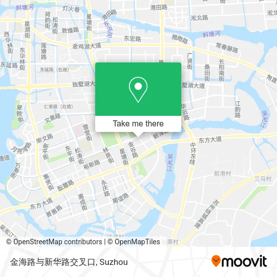 金海路与新华路交叉口 map