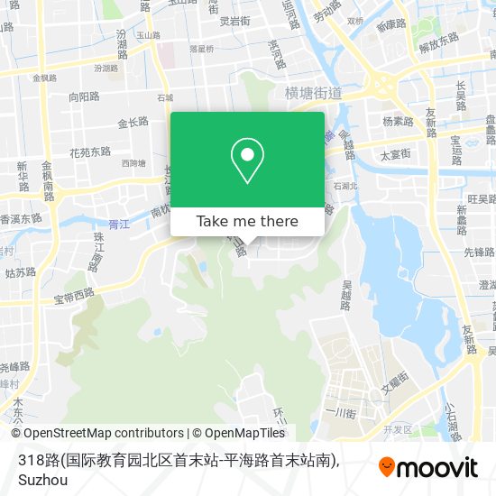 318路(国际教育园北区首末站-平海路首末站南) map